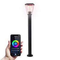 Kelly Smart LED Außen-Wegeleuchte klassisch - schwarz - RGBWW - IP44 - 80 cm - E27 - WiFi+BLE