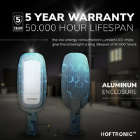 LED-Straßenleuchte 50 Watt 5500lm 4000K IP65 Lumileds - 5 Jahre Garantie