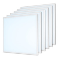 6x LED Paneel - 60x60 cm - 36 Watt - 4500lm (125lm/W) - 6000K - Flikkervrij - 5 jaar garantie