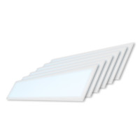 6x LED-Panel 120x30 cm 36 Watt 4500lm (125lm/W) Hohe Lumen 6000K Flimmerfrei 5 Jahre Garantie