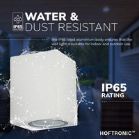 Marion - Dimmable LED wall lamp cube - GU10 excl. light source - IP65 - White- Indoor and outdoor - 3 years guarantee