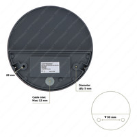 Gary LED-Wandleuchte - 6 Watt - Dimmbar - IP54 wasserdicht für den Außenbereich - 3000K Warmweiß - Schwarz - Wandeinbauleuchten
