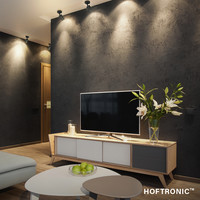 Lago tilting wall lamp - Dimmable - IP44 - Incl. 4000K neutral white GU10 spot - Indoor and outdoor spotlight - Suitable as wall and ceiling light - Black