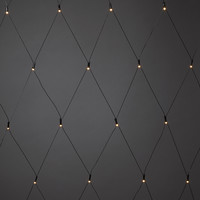 LED Lichternetz außen mit 64 warmweißen LEDs, 36V und 10m Kabel - 2 x 2m