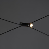 LED Lichternetz außen mit 64 warmweißen LEDs, 36V und 10m Kabel - 2 x 2m