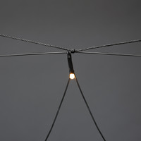 LED Lichternetz außen mit 64 warmweißen LEDs, 36V und 10m Kabel - 2 x 2m