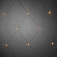 Beleuchtungsnetz für den Außenbereich - 64 LEDs - 2 x 2 Meter - 2300K amber - IP44 wasserdicht - Weihnachtsbeleuchtung für den Außenbereich - Beleuchtungsnetz