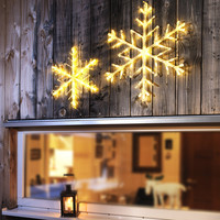 LED Sneeuwvlok buiten 24V - IP44 waterdicht - 24 warmwitte LEDs - 40 x 40 cm - Dimbaar - Kerstverlichting