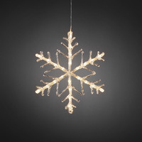 LED Sneeuwvlok buiten 24V - IP44 waterdicht - 24 warmwitte LEDs - 40 x 40 cm - Dimbaar - Kerstverlichting