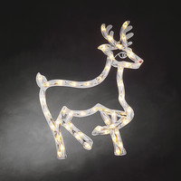 Kerstfiguur voor binnen - Rendier - 50 LEDs - 50 cm hoog
