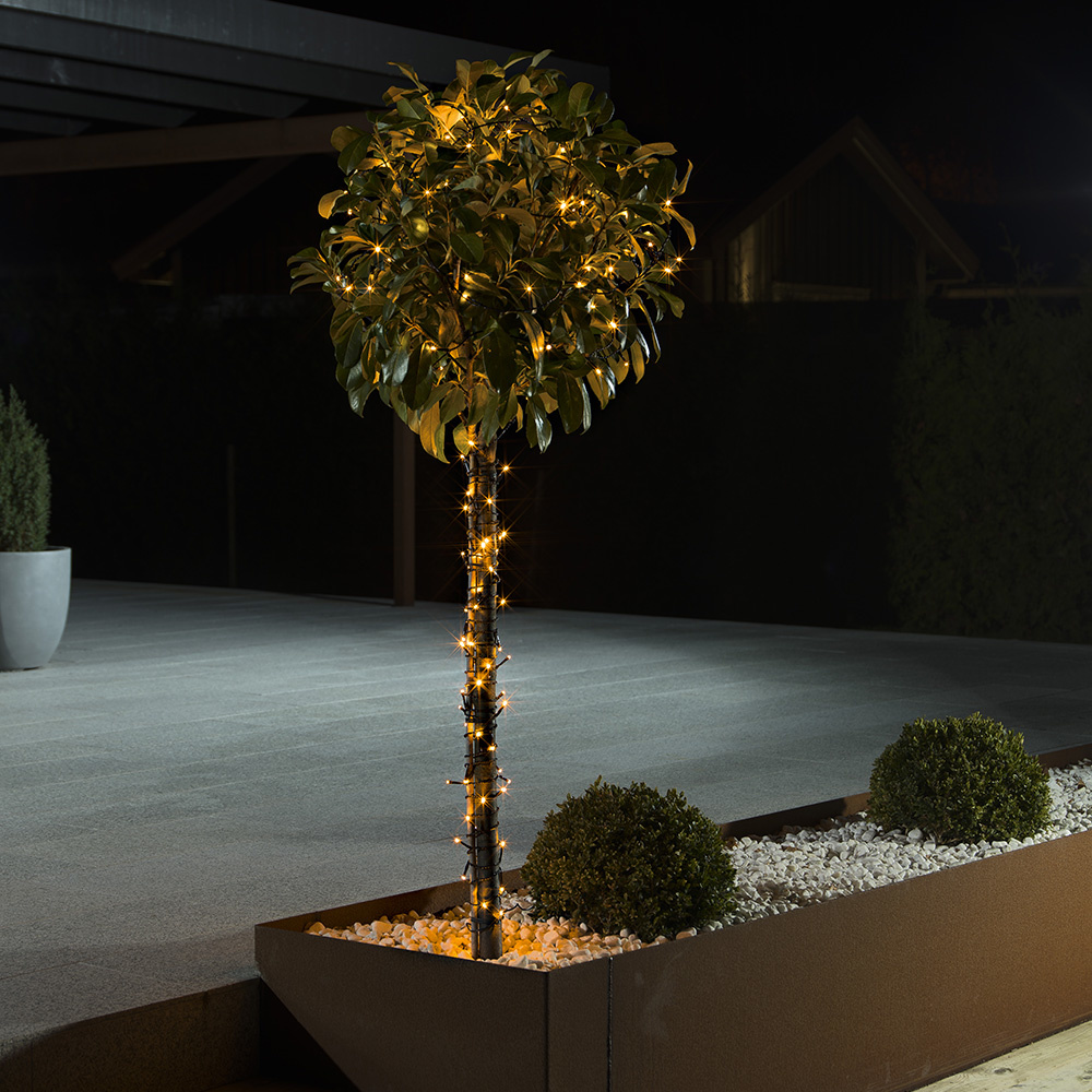 Konstsmide Kerstboomverlichting voor buiten - 160 LEDs - Extra warm wit - 12,7 meter - Vuurvlieg eff