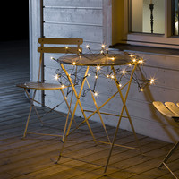 Outdoor lighting net - 32 LEDs - 1 x 1 meter - 2300K amber - IP44 waterproof - Outdoor Christmas lights - Net lighting