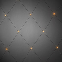 Outdoor lighting net - 32 LEDs - 1 x 1 meter - 2300K amber - IP44 waterproof - Outdoor Christmas lights - Net lighting