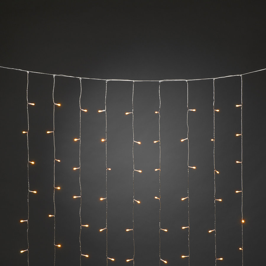 Konstsmide Lichtvorhang außen - 320 - LEDs extra warmweiße 2x2m