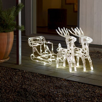 Kerstfiguur voor buiten - Rendier - 96 LEDs - 42 cm hoog