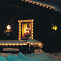 Kerstster voor binnen - 35 LEDs - Wit - 47 x 50 cm
