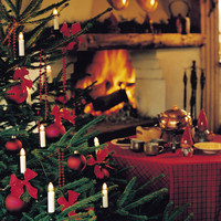 Kaarsverlichting binnen - kaarsen kerstboom - 25 kaarsen - 2700K Warm wit – 16,8 meter – IP20 - gloeilamp