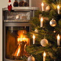 Kaarsverlichting voor binnen - 20 kaarsen - Warm wit - 13 meter - Kerstverlichting - Kerstboomverlichting