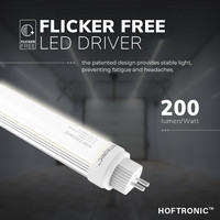 T5 LED fluorescent tube - 115cm - 200lm/W - 4800 Lumen - Neutral white 4000K flicker-free - consumes only 16-24 Watt - 100,000 burning hours - 10 year warranty