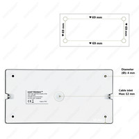 Dimmable LED surface mounted ceiling spotlight Esto 2 light GU10 White IP20 tiltable