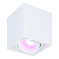 Smart WiFi LED surface mounted ceiling spotlight Esto white RGBWW GU10 IP20 tiltable