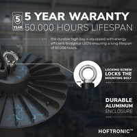LED High bay Cali - 100W - 200lm/W - 5700K - 20.000 Lumen - 120° - IP65 - 5 jaar garantie