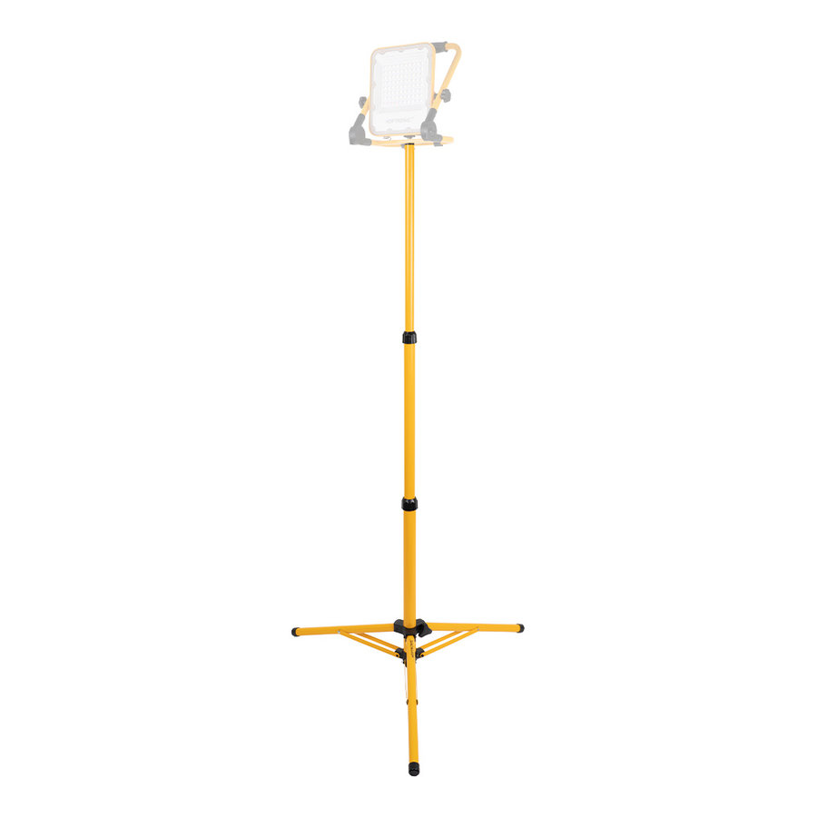 Schuldig Sluiting merknaam LED Breedstraler Statief - 160 cm - Uitschuifbaar - Bouwlampen