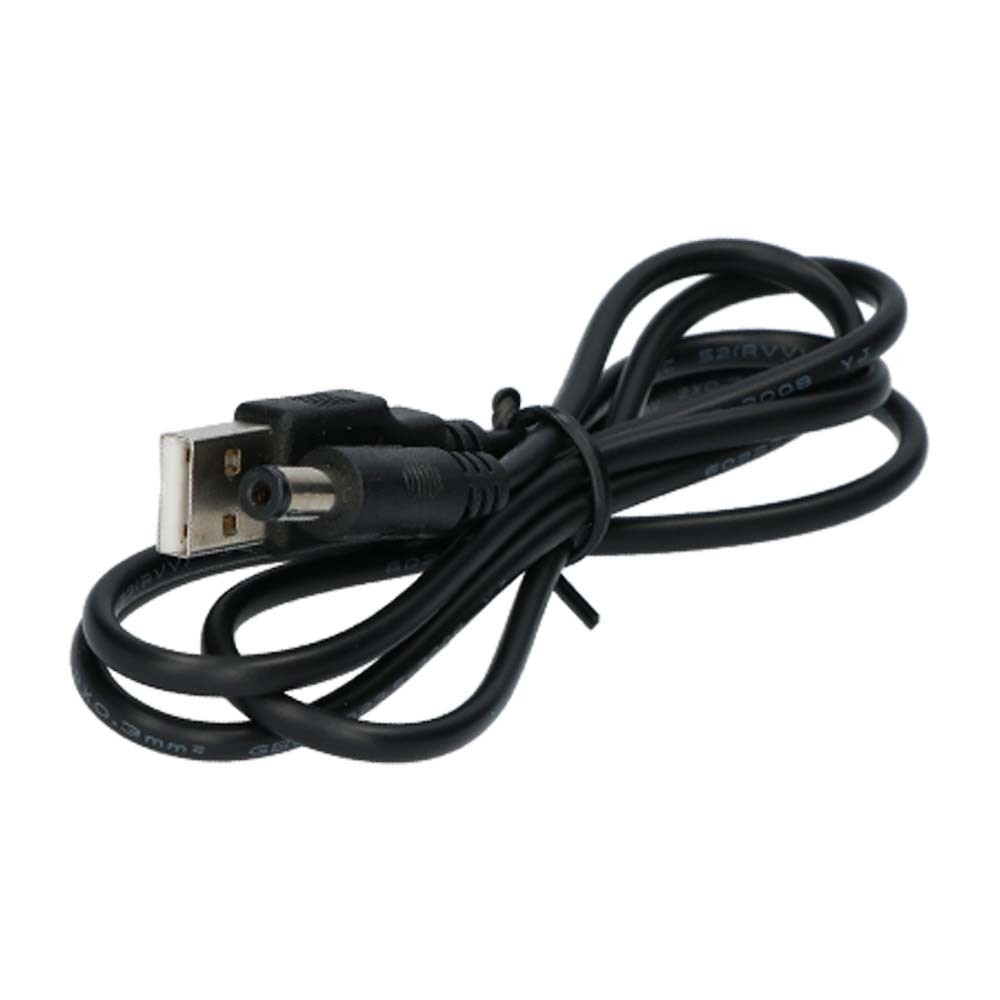 HOFTRONIC™ USB DC kabel 2m voedingskabel 5.5 x 2.1 mm