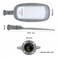 LED Straatlamp - 200 Watt - 22.000lm - 4000K - IP65 - IK08 - Flikkervrij - Lumileds - 5 jaar garantie