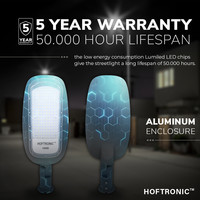 LED Streetlamp - 150 Watt - 16.500lm - 4000K - IP65 - IK08 - Flicker-free - Lumileds - 5 year warranty