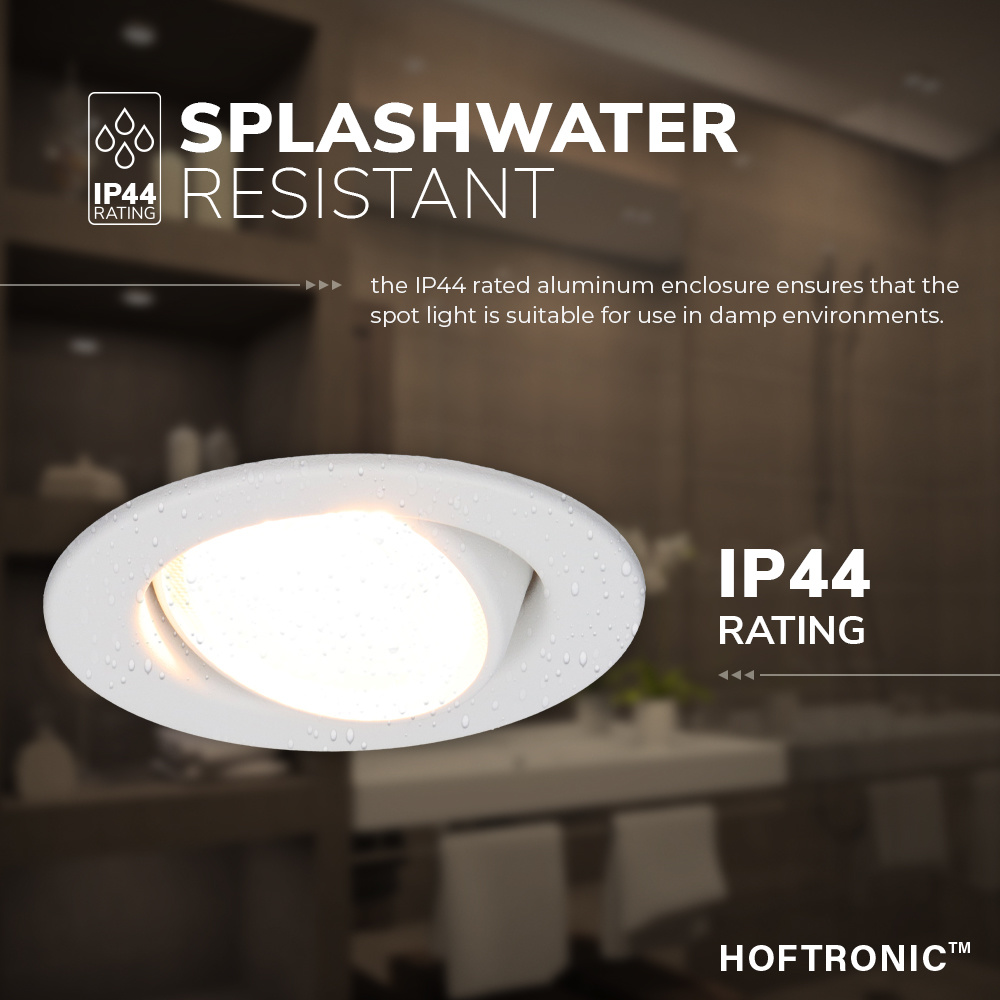 6x Malta - LED inbouwspots badkamer - wit - IP44 - 5W - 2700K warm wit - dimbaar - 5 jaar garantie afbeelding