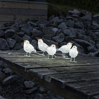 Kerstfiguur voor buiten - 5 vogels - 12 cm hoog