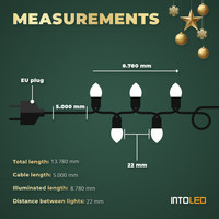 Clusterverlichting voor buiten - 400 LEDs - 9 meter