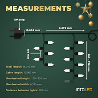 IJspegelverlichting voor buiten - 200 LEDs - 6 meter