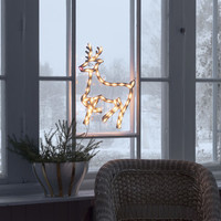 Kerstfiguur voor binnen - Rendier - 50 LEDs - 50 cm hoog