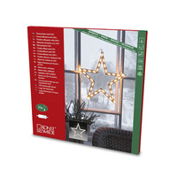 Indoor Weihnachtsstern - 35 LEDs - Weiß - 47 x 50 cm