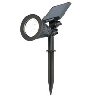 Bend LED Solar Gartenstrahler mit Erdspieß 6000K Tageslichtweiß IP65