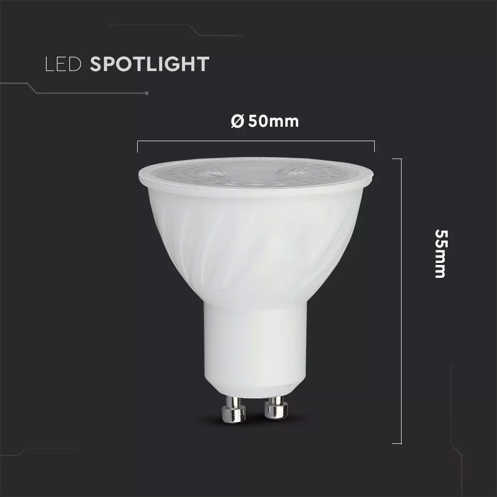 Dimbare GU10 LED lamp 6.5 Watt 6400K 38°