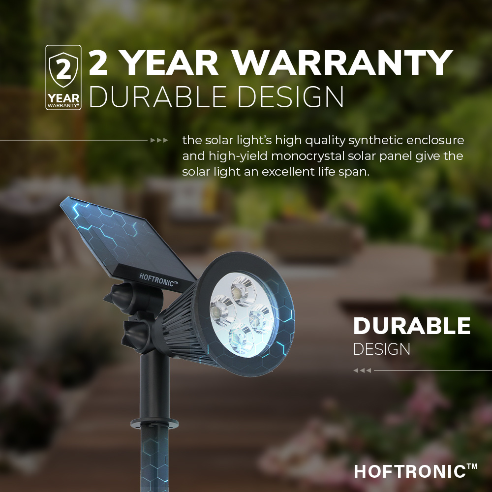 2x Bend LED Solar Prikspot 6000K daglicht wit IP65 waterdicht Tuinspot - Tuin spots, spots bodem buiten