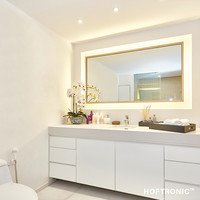 3x Nola dimmbare LED Einbaustrahler - Weiß - Ultra Flach 49 mm - 5 Watt - 2700K warmes Licht - IP65 für Innen- und Außenbereich