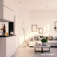 LED inbouwspot Salerno zwart 8 Watt 2700K IP44 kantelbaar