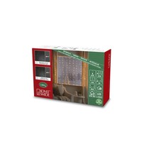 Lichtgordijn voor binnen - Extra warm wit - 1.4 x 1.2 meter - 120 LEDs - Kerstverlichting