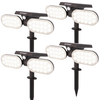 4x Solar Spotlight Pato PIR with motion sensor 6000K daylight white