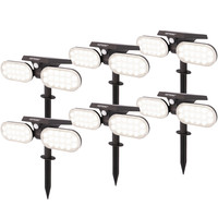 6x Solar Spotlight Pato PIR with motion sensor 6000K daylight white