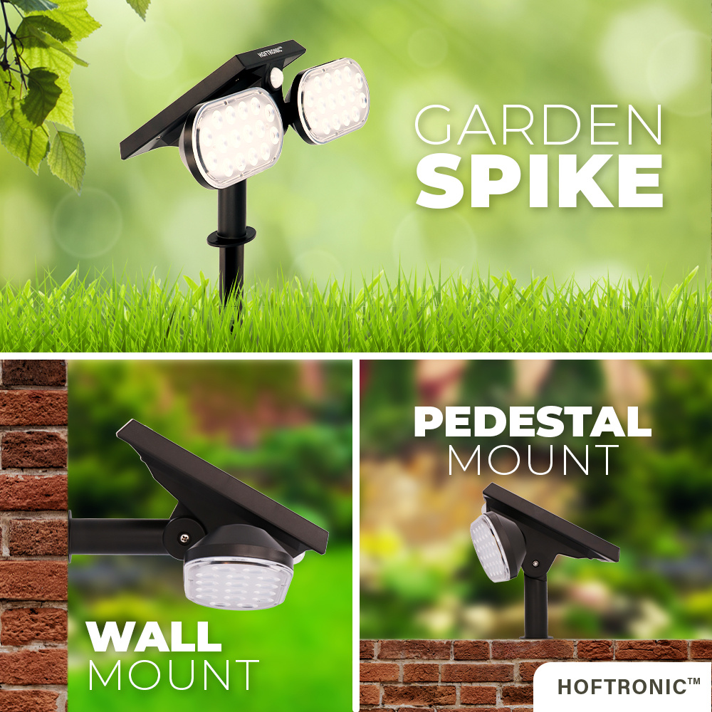 4x Solar LED Prikspot Pato PIR met bewegingssensor 3000K warm wit - Tuin spots, spots bodem buiten afbeelding