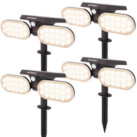 4x Solar Spotlight Pato PIR with motion sensor 3000K warm white