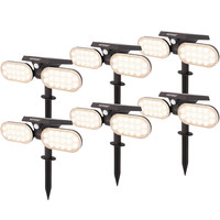 6x Solar Spotlight Pato PIR with motion sensor 3000K warm white