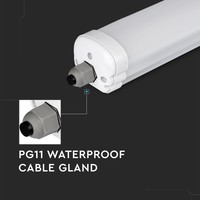 12x IP65 LED Feuchtraumleuchte 150 cm 48W 5760lm 4000K neutralweiß IP65 Verknüpfbar