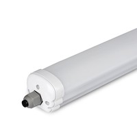 12x IP65 LED Feuchtraumleuchte 150 cm 48W 5760lm 4000K neutralweiß IP65 Verknüpfbar