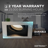 Dimbare LED inbouwspot Durham 5 Watt 4000K neutraal wit Kantelbaar IP20